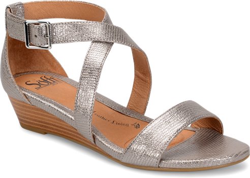 Sofft Innis in Silver - Sofft Womens Sandals on Shoeline.com