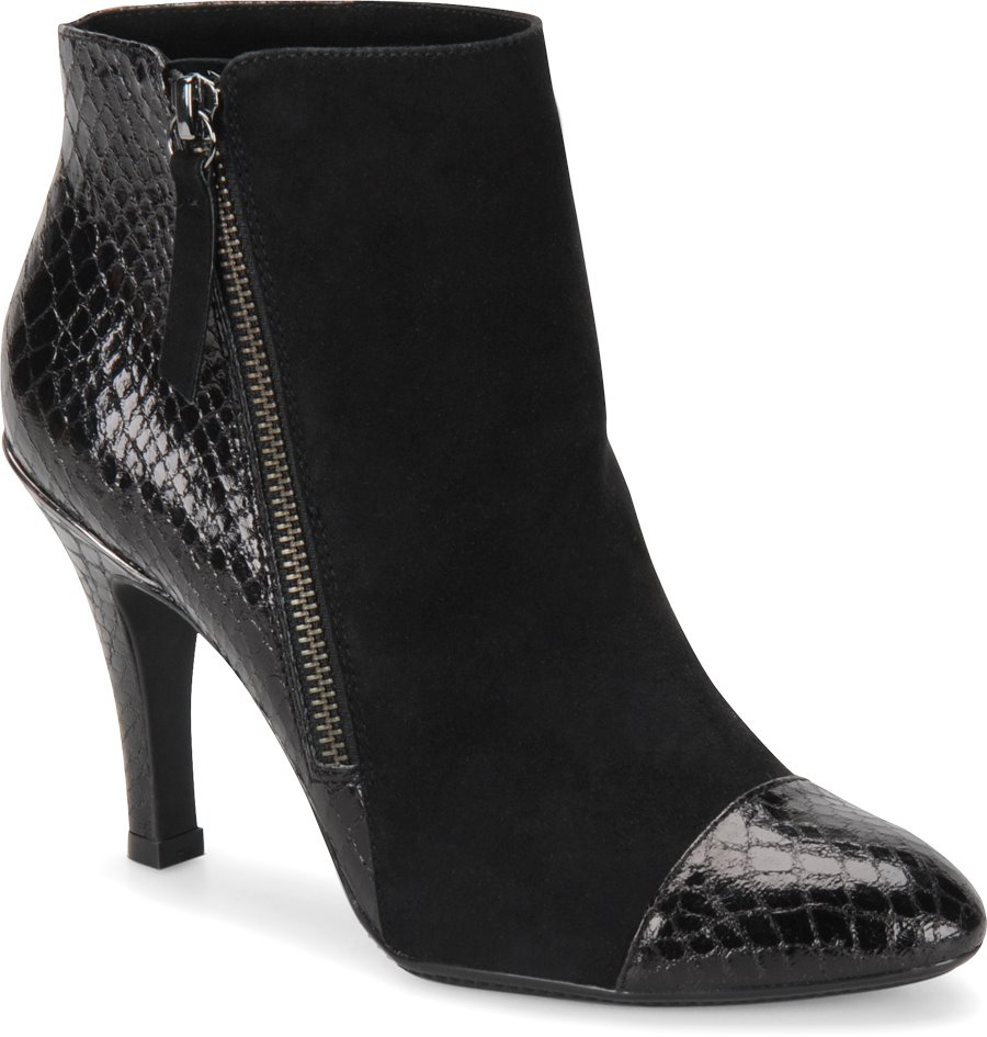 snake print flat boots
