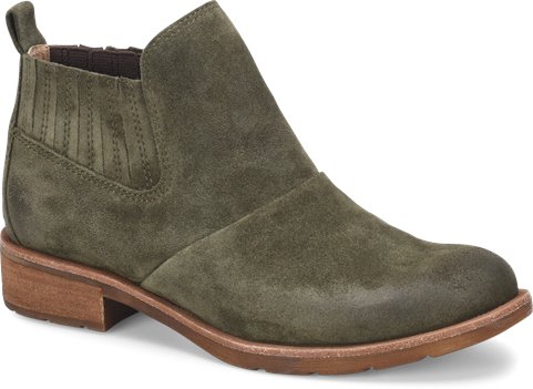 Army Green Suede Sofft Bellis