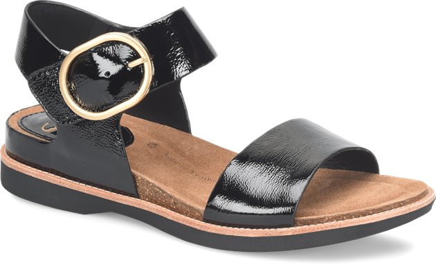 Sofft Bali in BLACK PATENT Sofft Womens Sandals on Shoeline