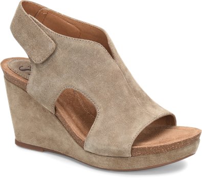 Light Taupe Suede Sofft Chloee