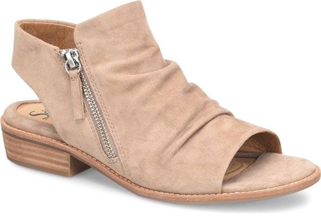 Sofft Nestyn in Stone Suede - Sofft Womens Sandals on Shoeline.com