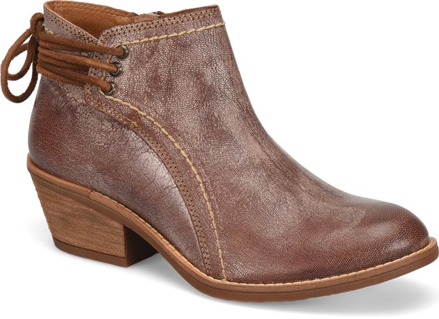 Sofft Women's Aleah Stacked Heel Boot - Sand Brown