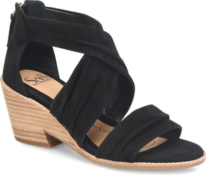 Corky's Carley Wedge - Black Suede Croco – Resort to Style