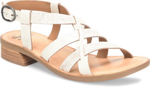 Clarks Loomis Katey Ivory Leather 26140737 - Full Sandals - Humphries Shoes